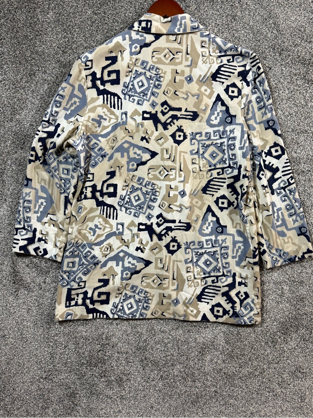 Vintage Toni Garment for C.C. Magic Blazer Womens Medium Abstract Aztec USA - Picture 6 of 12